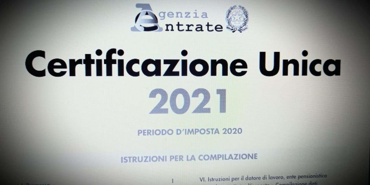 Certificazione Unica 2021