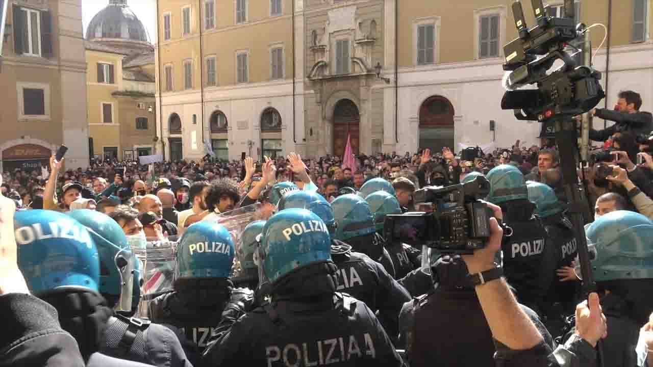 Protesta Montecitorio ristoratori