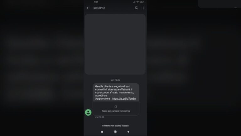 Non Riesco A Ricevere Sms Da Poste Italiane