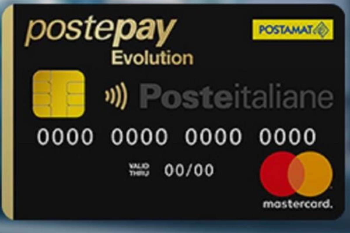 postepay evolution con IBAN 