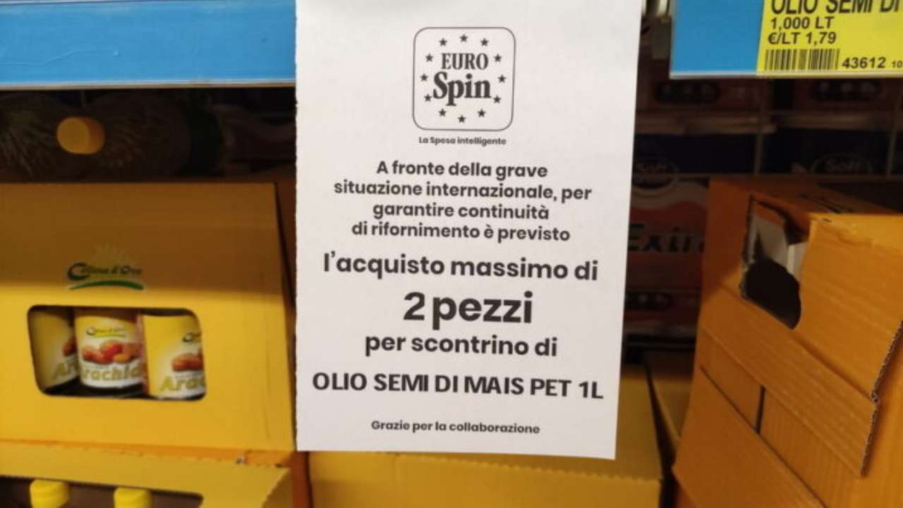 Cibo razionato supermercati