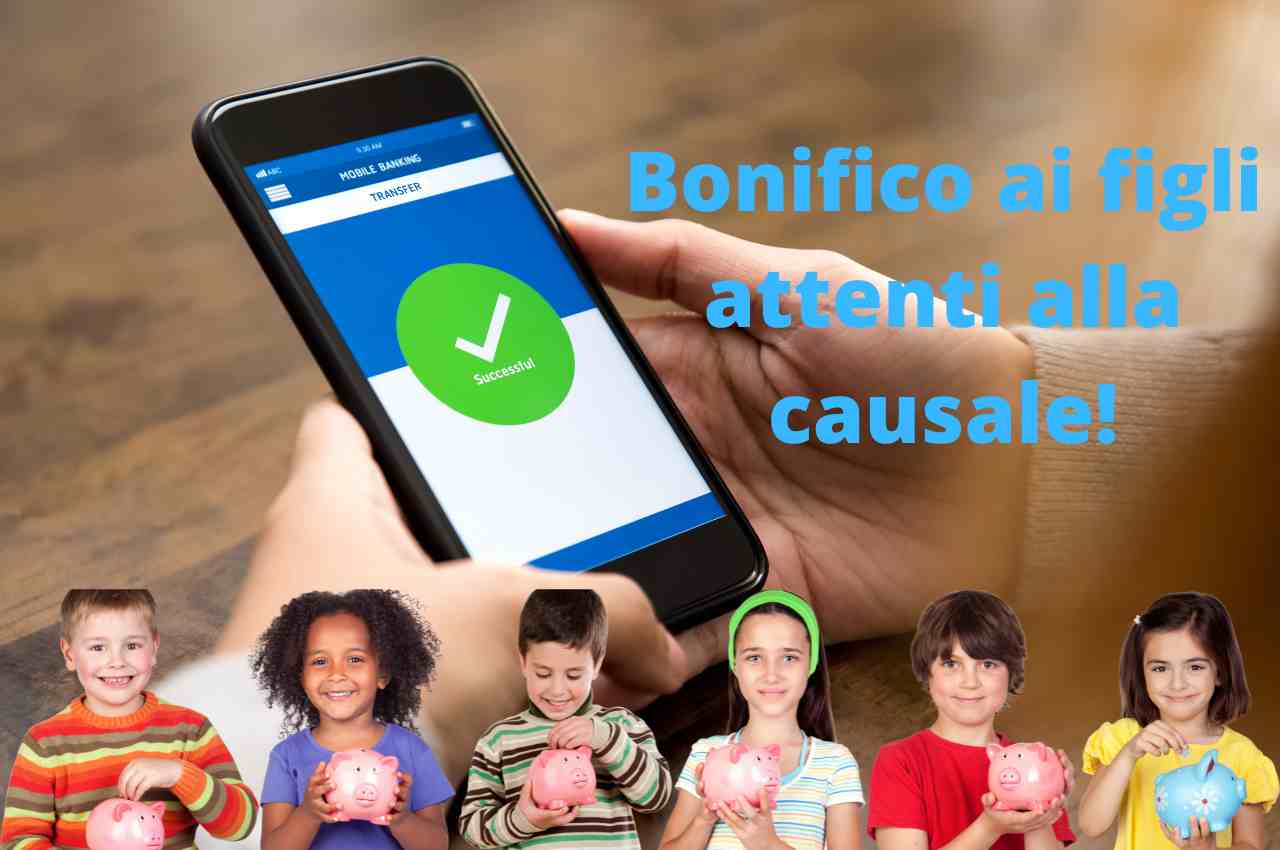 bonifico ai figli