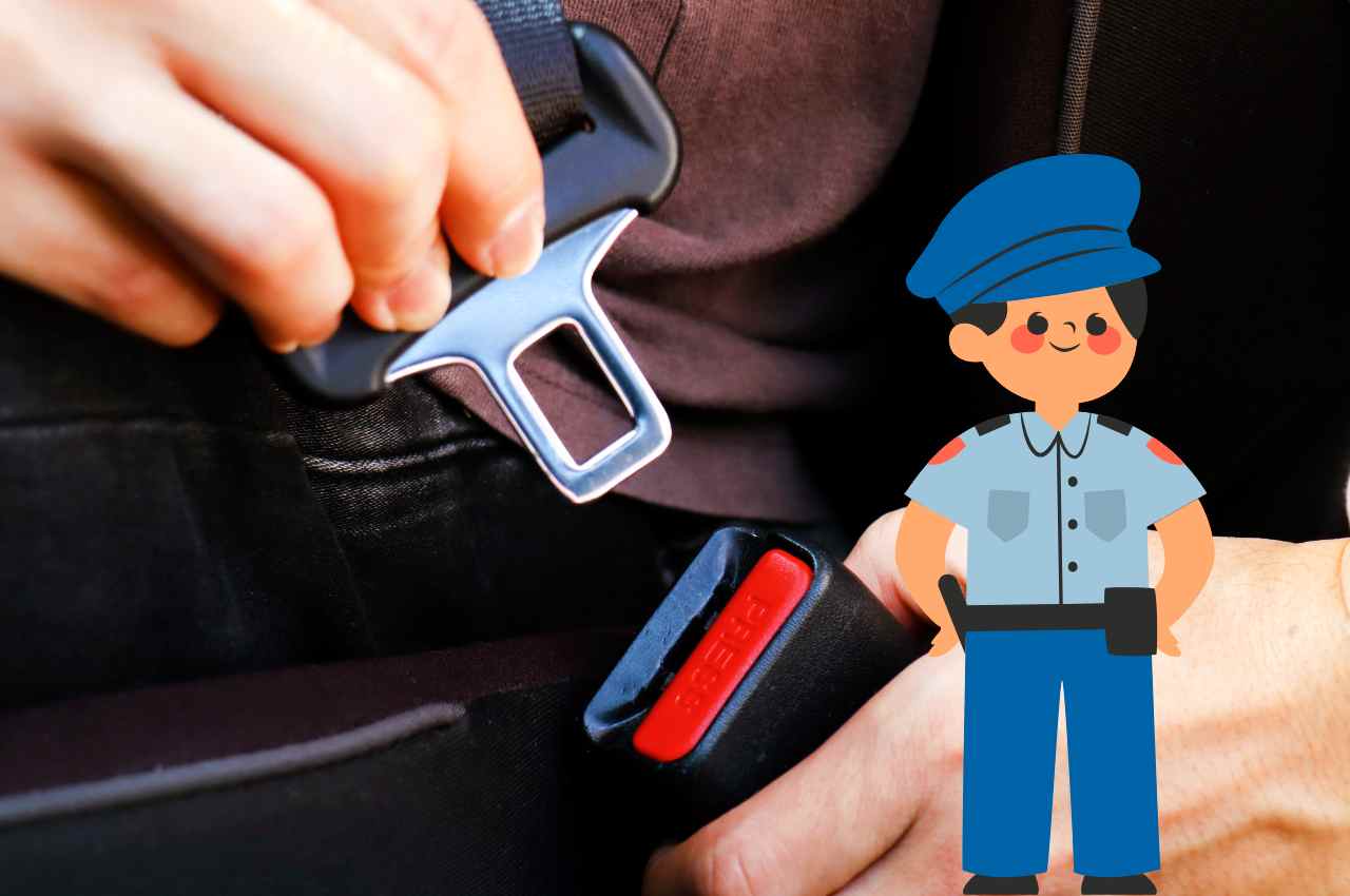 cintura di sicurezza in auto