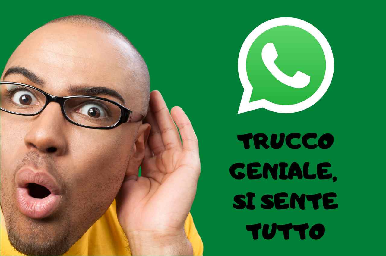 WhatsApp trucco ascolto