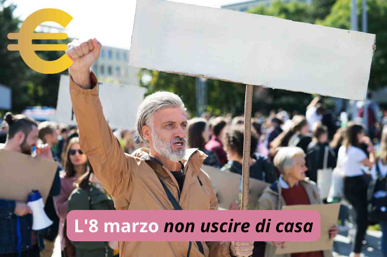 L'8 marzo non uscire di casa: ecco perchè