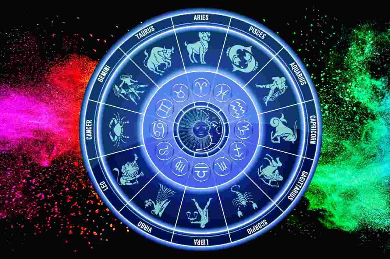zodiaco con sfondo di colori