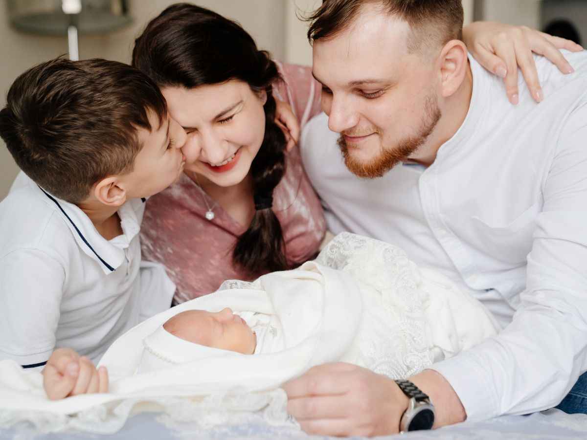 Famiglia con bimbo piccolo 